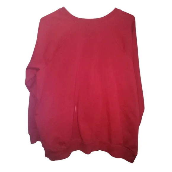 Women's Torrid Naughty & Nice Christmas Sweatshirt Plus 1X Red Multicolor - Picture 3 of 6